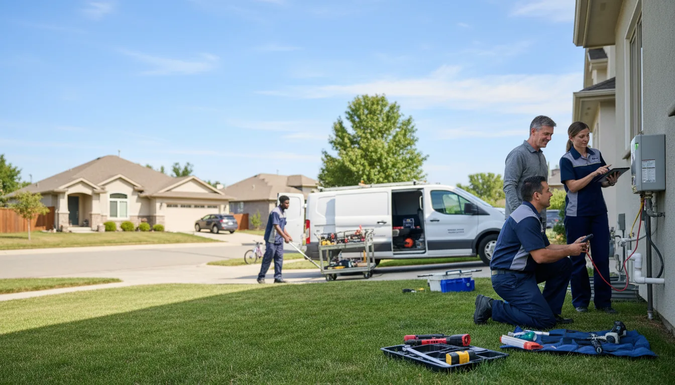 Tankless water heater service in Rantoul, IL